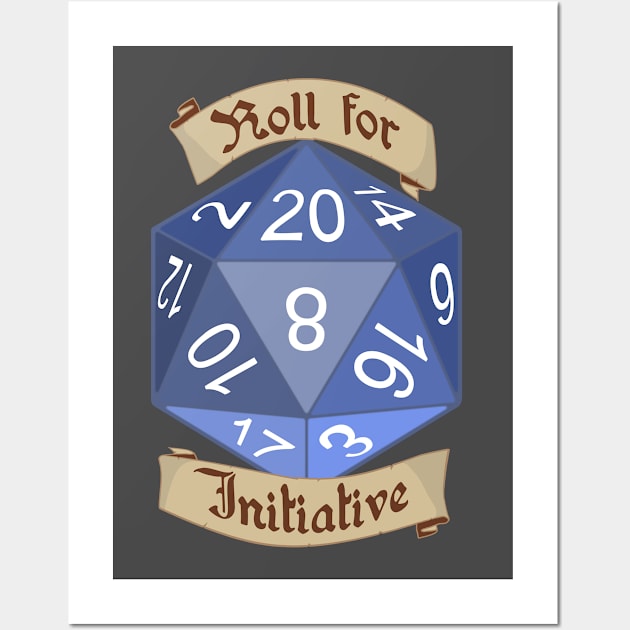 Roll for Initiative Wall Art by PaletteDesigns